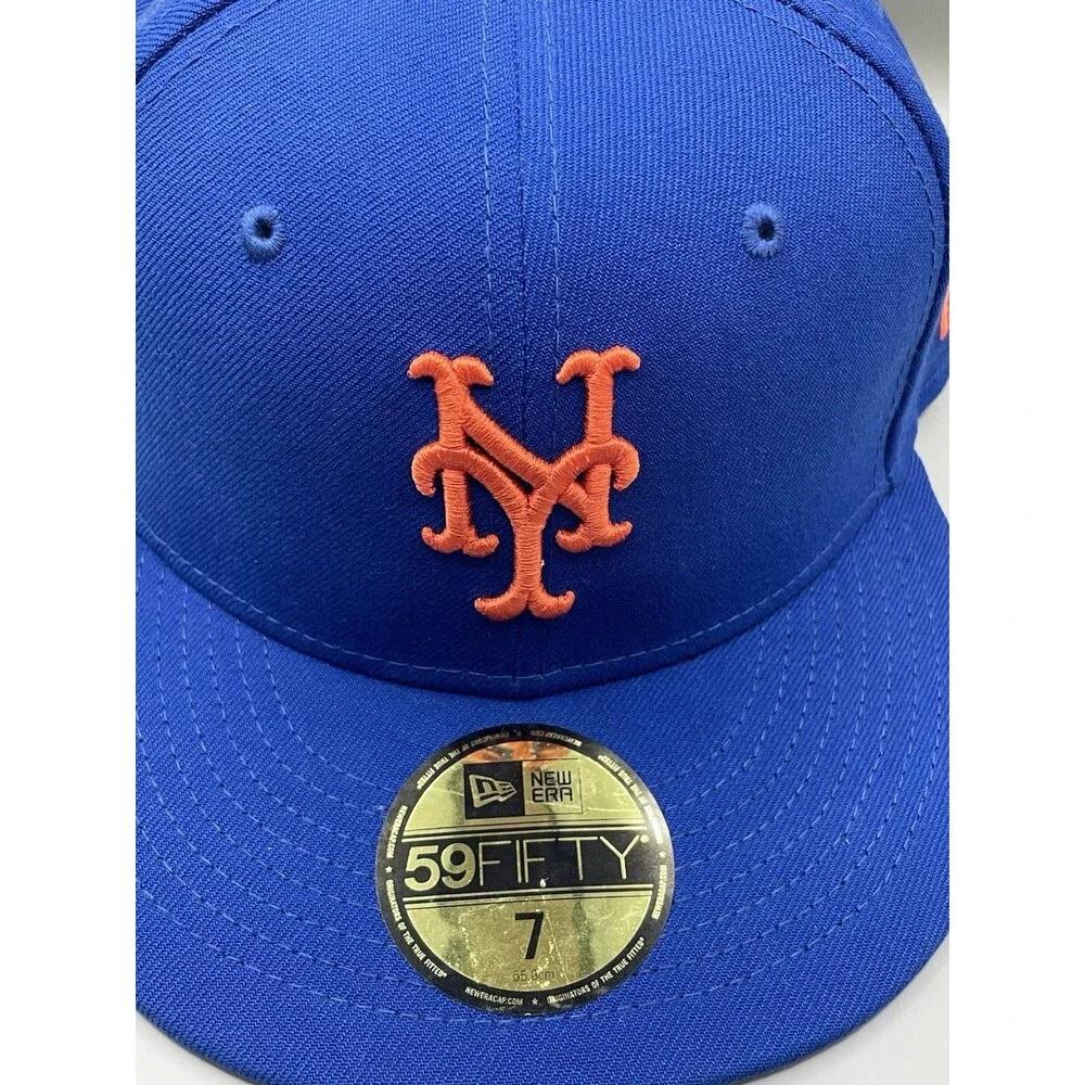 New Era 59Fifty Authentic On Field Fitted Hat New York Mets 7 Blue MLB NWT